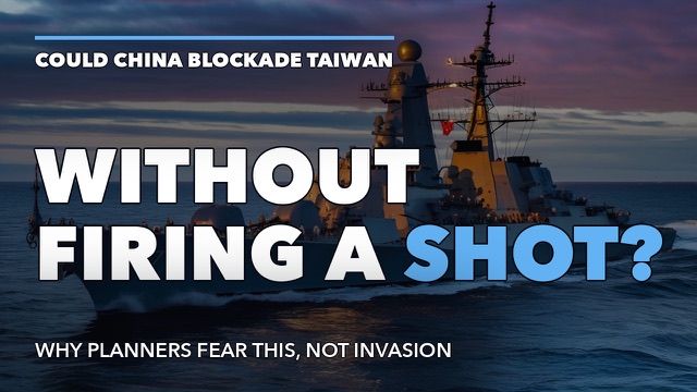 Could China Blockade Taiwan Without Firing a Shot?