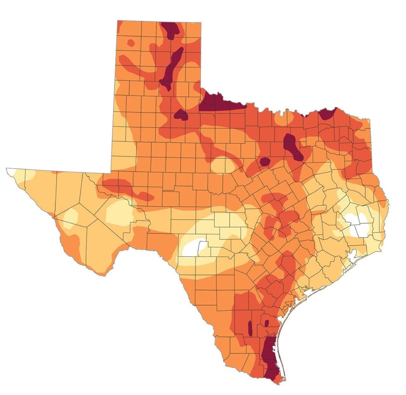 Texas: the numbers racing ahead of the plan