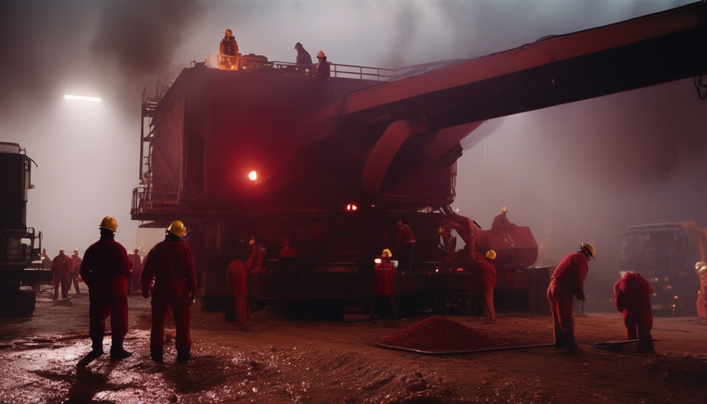 Inside the furnace
